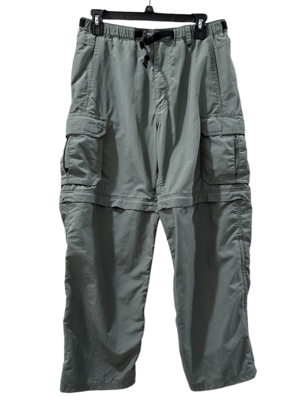 REI Co-op Sahara men’s Medium X 28 olive green convertible cargo pants/shorts